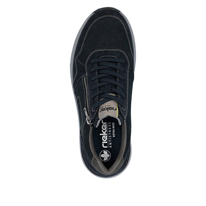 Rieker 11500-14 Navy H Fit Sneaker with Zip