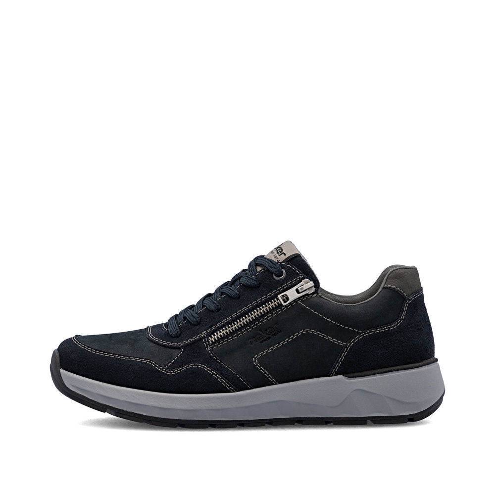 Rieker 11500-14 Navy H Fit Sneaker with Zip