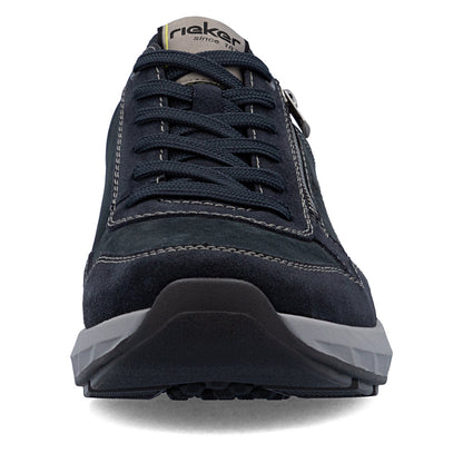 Rieker 11500-14 Navy H Fit Sneaker with Zip