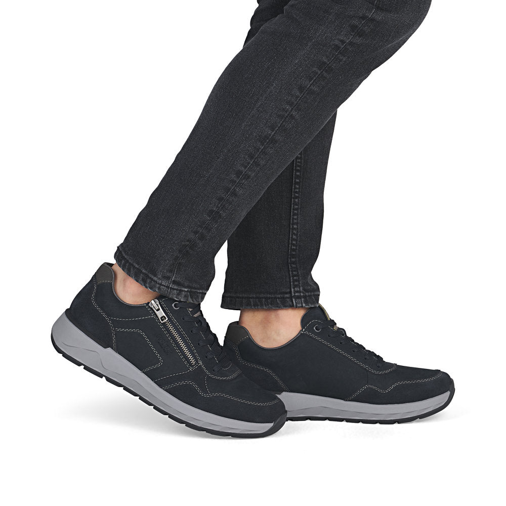 Rieker 11500-14 Navy H Fit Sneaker with Zip