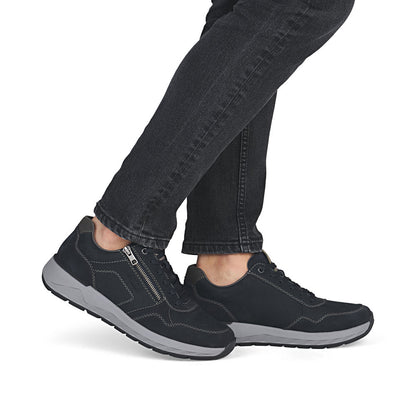 Rieker 11500-14 Navy H Fit Sneaker with Zip