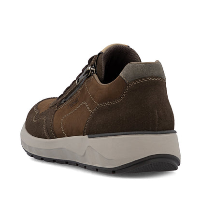 Rieker 11500-22 Tabak Brown H Fit Sneaker with Zip