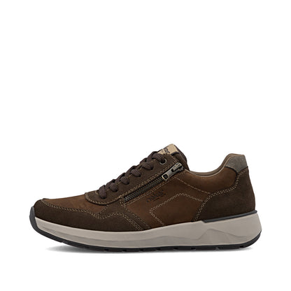 Rieker 11500-22 Tabak Brown H Fit Sneaker with Zip