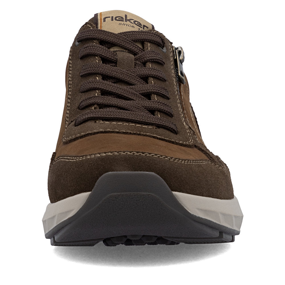 Rieker 11500-22 Tabak Brown H Fit Sneaker with Zip