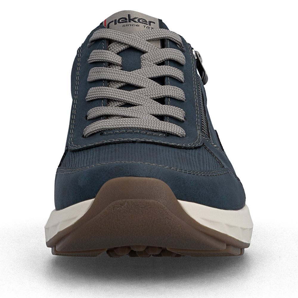 Rieker 11504-14 Navy H Fit Shoes with Zip