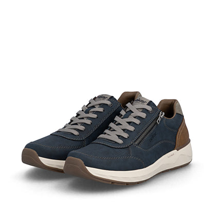 Rieker 11504-14 Navy H Fit Shoes with Zip