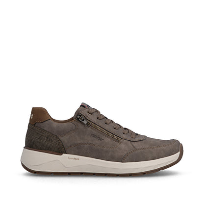 Rieker 11504-64 Dark Beige H Fit Shoes with Zip