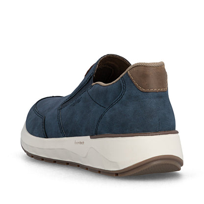 Rieker 11550-15 Denim Blue H Fit Slip On Shoes