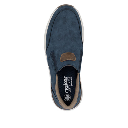 Rieker 11550-15 Denim Blue H Fit Slip On Shoes