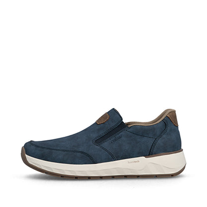 Rieker 11550-15 Denim Blue H Fit Slip On Shoes