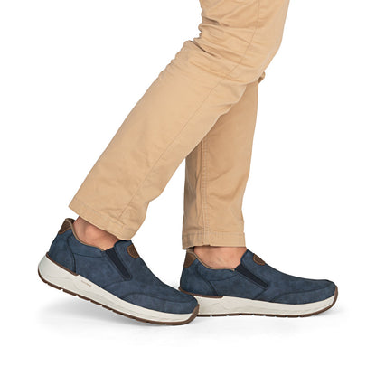 Rieker 11550-15 Denim Blue H Fit Slip On Shoes