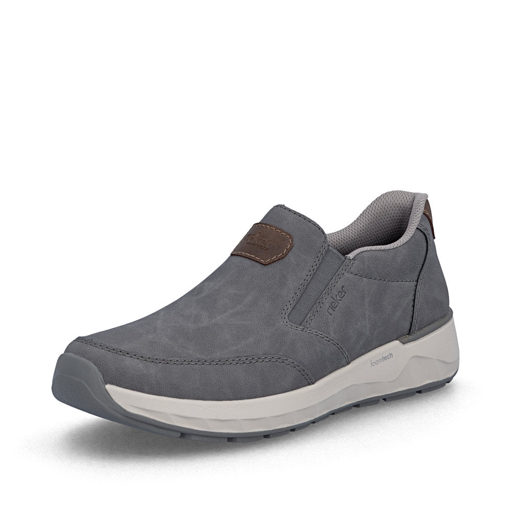 Rieker 11550-42 Grey H Fit Slip On Shoes