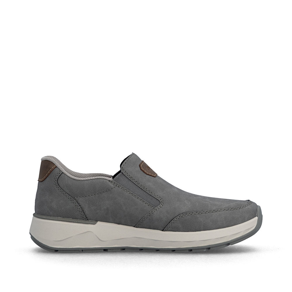 Rieker 11550-42 Grey H Fit Slip On Shoes