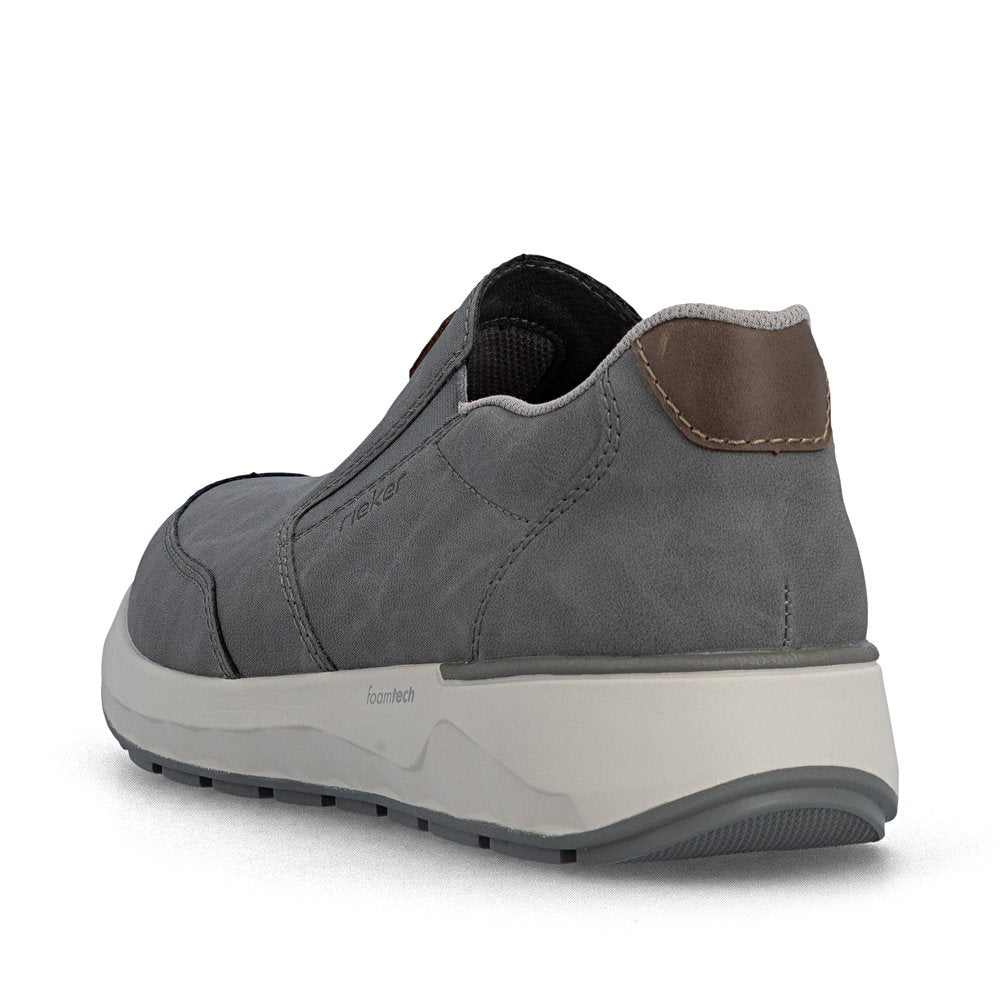 Rieker 11550-42 Grey H Fit Slip On Shoes