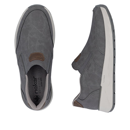 Rieker 11550-42 Grey H Fit Slip On Shoes