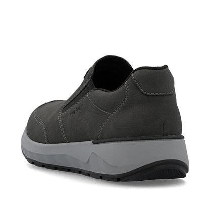 Rieker 11550-45 Dark Grey H Fit Slip On Shoes