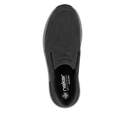 Rieker 11550-45 Dark Grey H Fit Slip On Shoes