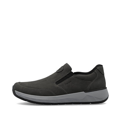 Rieker 11550-45 Dark Grey H Fit Slip On Shoes