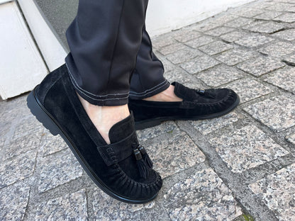 Gabor Comfort 4009.02.001 Black Suede G Fit Slip On Moccasins