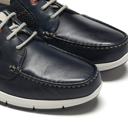 Fluchos F1695 Navy Lace Shoes with Cream Heel