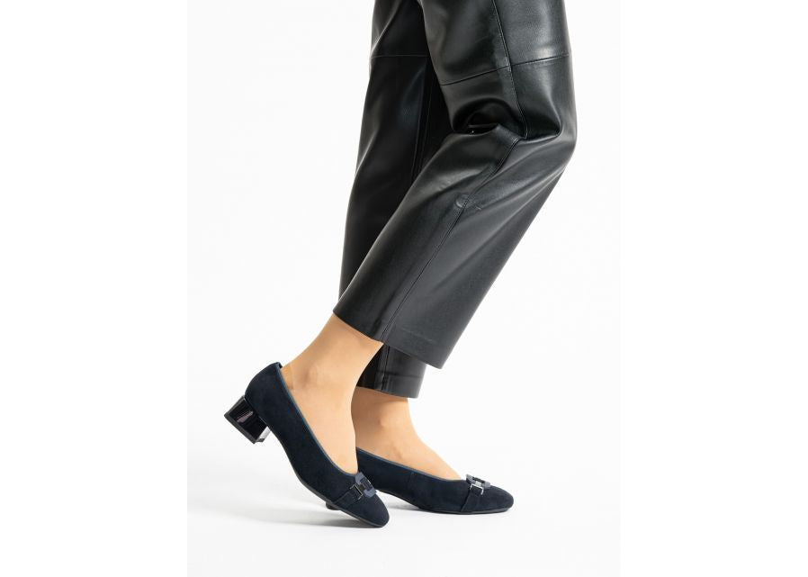 Ara 12-20430 02 Graz 2.0 Navy Blue H Fit Block Heels