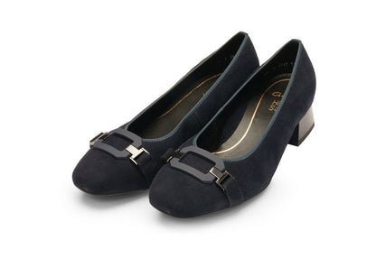 Ara 12-20430 02 Graz 2.0 Navy Blue H Fit Block Heels