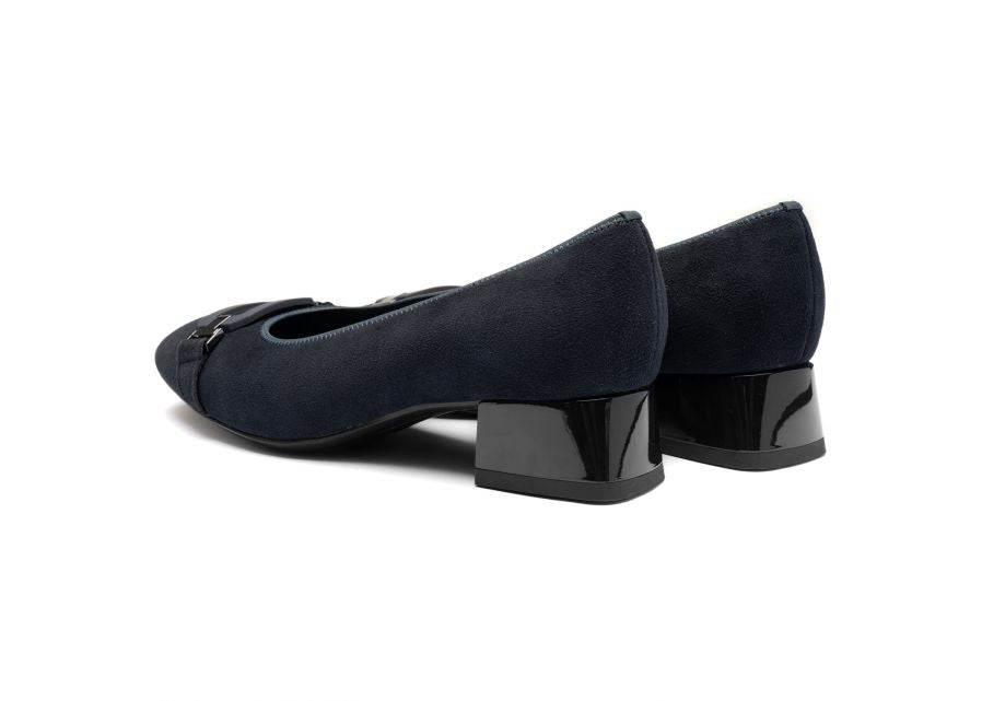 Ara 12-20430 02 Graz 2.0 Navy Blue H Fit Block Heels