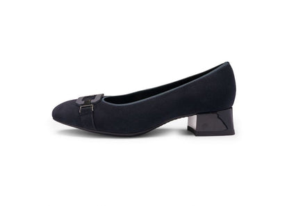 Ara 12-20430 02 Graz 2.0 Navy Blue H Fit Block Heels