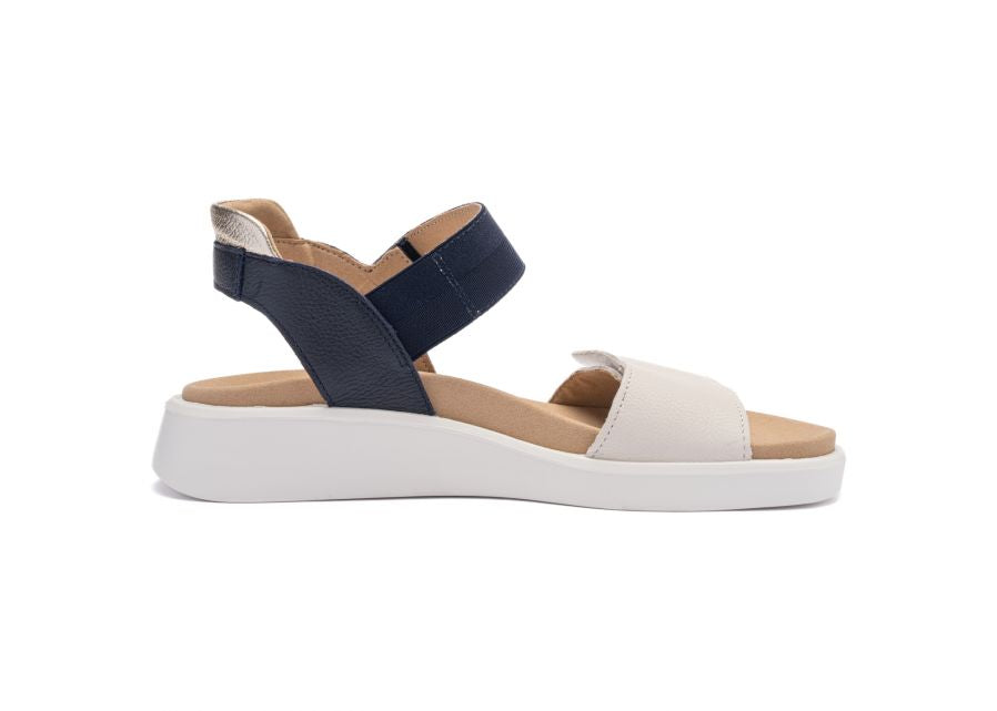 Ara 12-21406 09 Madeira-S H Fit Navy Blue & Cream Sandals