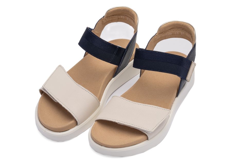 Ara 12-21406 09 Madeira-S H Fit Navy Blue & Cream Sandals