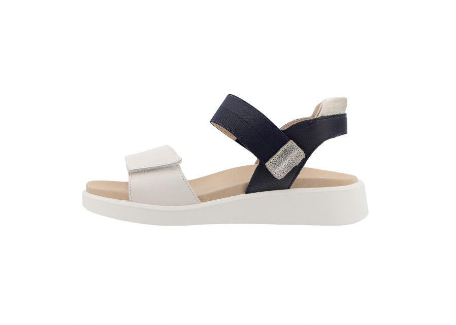 Ara 12-21406 09 Madeira-S H Fit Navy Blue & Cream Sandals