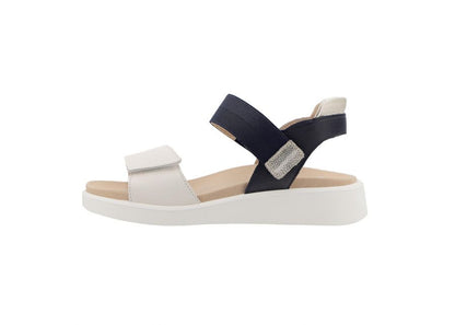 Ara 12-21406 09 Madeira-S H Fit Navy Blue & Cream Sandals