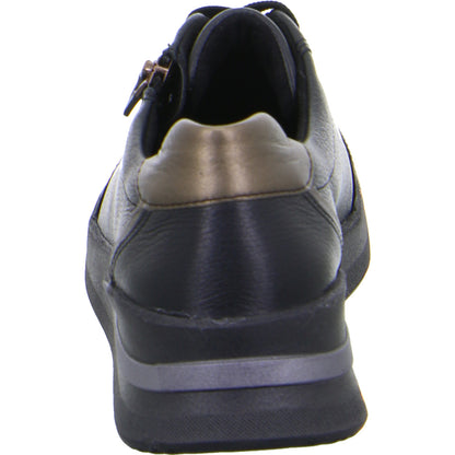 Ara 12-23301 01 Lazio Black/Metallic G Wide Fit Sneakers