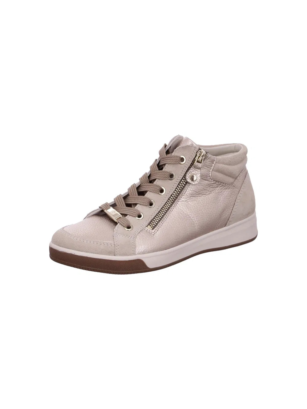 Ara 12-24499 94 Rom-ST High Soft G Fit Gold/Cream Lace Ankle Boots