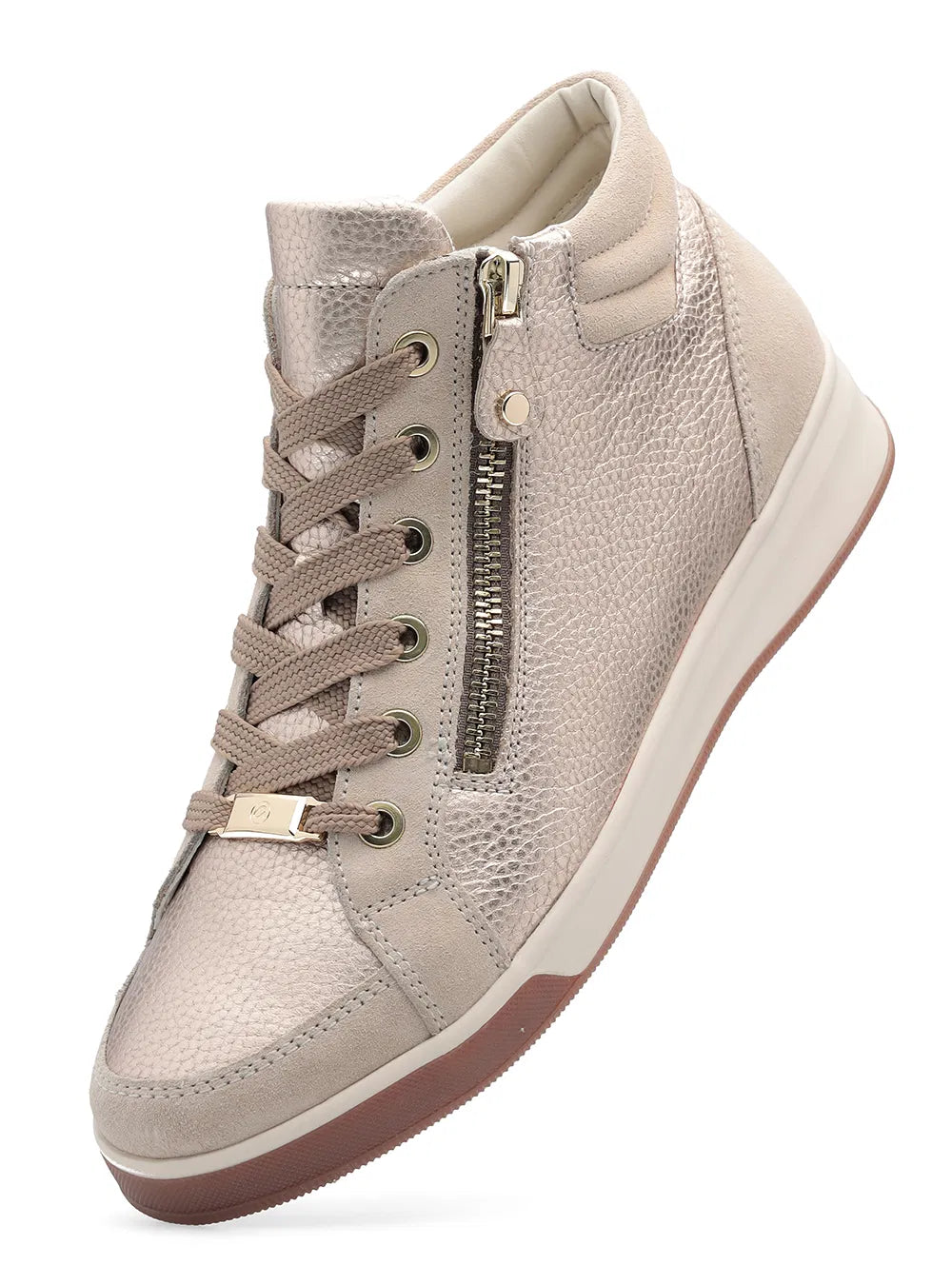 Ara 12-24499 94 Rom-ST High Soft G Fit Gold/Cream Lace Ankle Boots