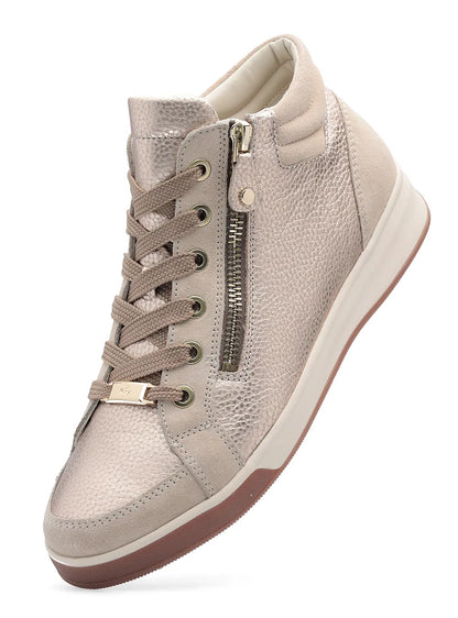 Ara 12-24499 94 Rom-ST High Soft G Fit Gold/Cream Lace Ankle Boots
