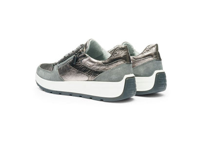 Ara 12-25112 11 New York Graphit Grey & Steel H Fit Sneakers