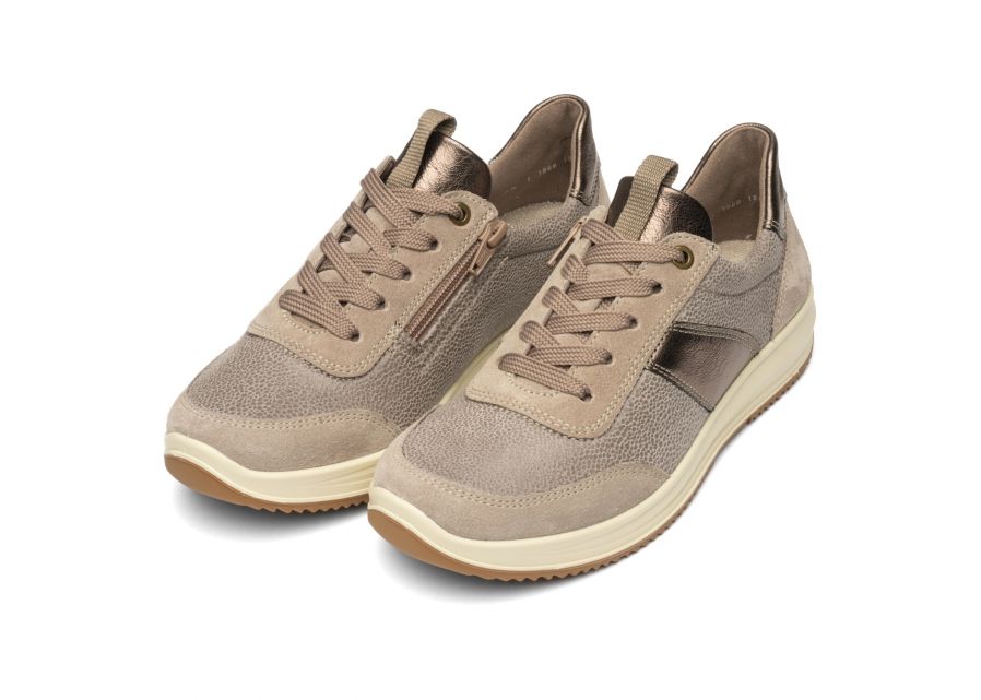 Ara 12-25532 15 Osaka 3.0 Beige Cashmere H Fit Trainers