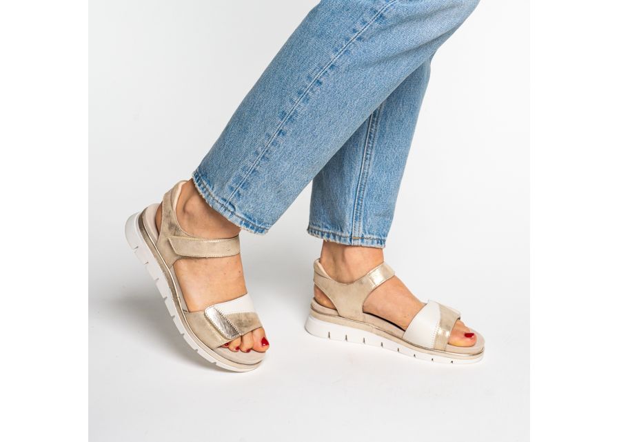 Ara 12-26504 08 Cambridge-S G Fit Beige Shimmer Sandals