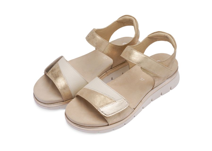 Ara 12-26504 08 Cambridge-S G Fit Beige Shimmer Sandals