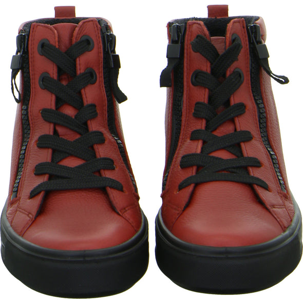 Ara 12-27404 24 Chilli Red H Fit Lace Ankle Boots