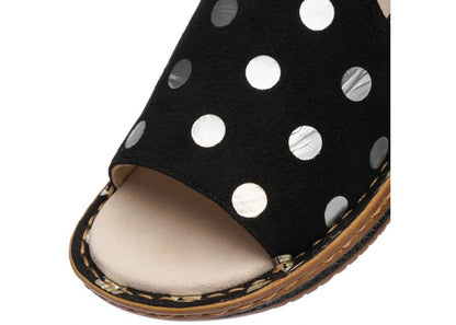 Ara 12-29005 11 Hawaii 2.0 G Fit Black & Cream Spot Sandals
