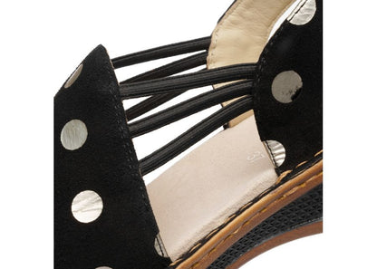 Ara 12-29005 11 Hawaii 2.0 G Fit Black & Cream Spot Sandals