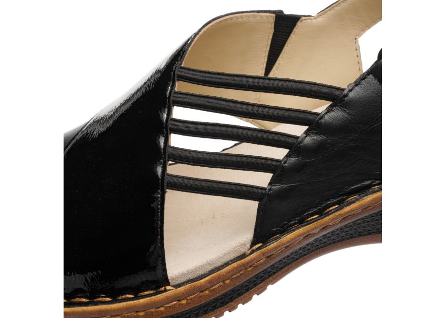 Ara 12-29012 01 Hawaii 2.0 G Fit Black Patent Sandals