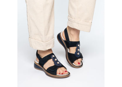 Ara 12-29014 02 Hawaii 2.0 G Fit Basic Blue Navy Sandals