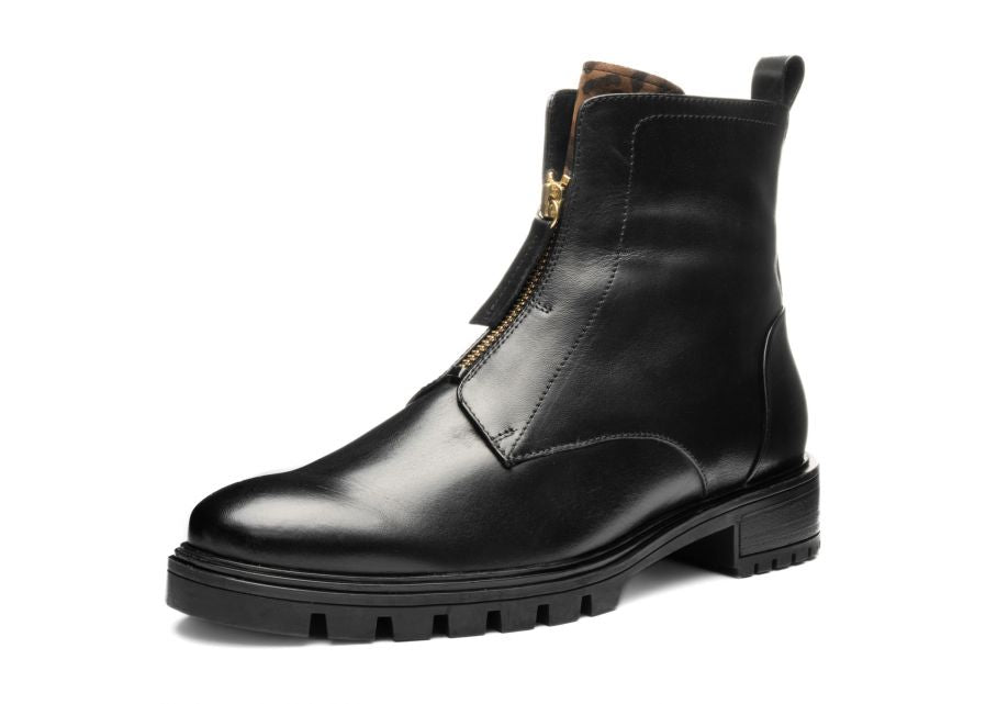 Ara 12-29520 01 Tusla-ST Black & Leopard G Fit Boots