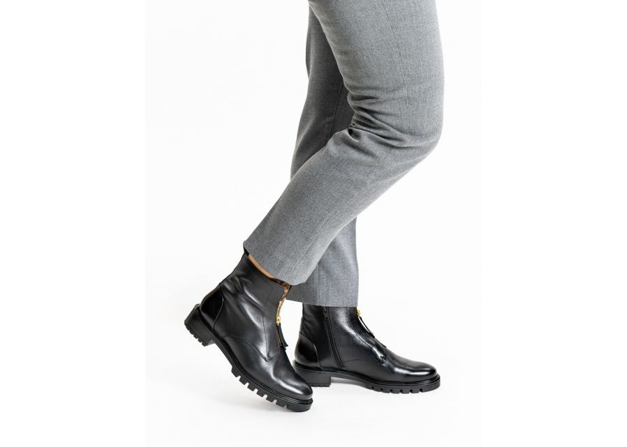 Ara 12-29520 01 Tusla-ST Black & Leopard G Fit Boots