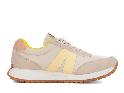 Ara 12-29702 04 Malibu Beige, Lemon & White H Fit Sneakers