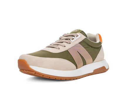 Ara 12-29702 14 Malibu Kiwi Green, Beige & Orange H Fit Sneakers
