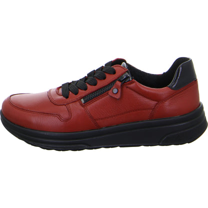 Ara 12-32440 26 Chilli Red & Black Sapporo HighSoft Sneakers with Zip